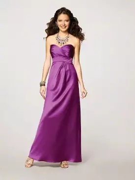 Strapless Satin Long Gown Size 10 Style C7132