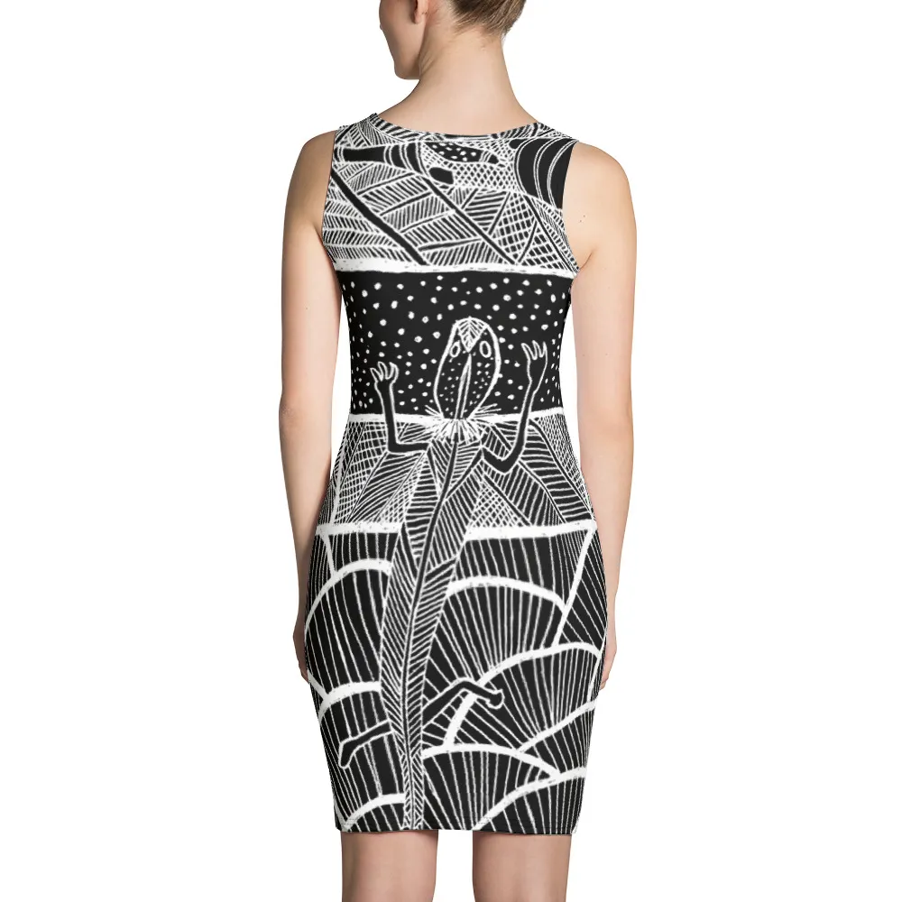 Sublimation Cut & Sew Dress Barton Springs Salamander Story