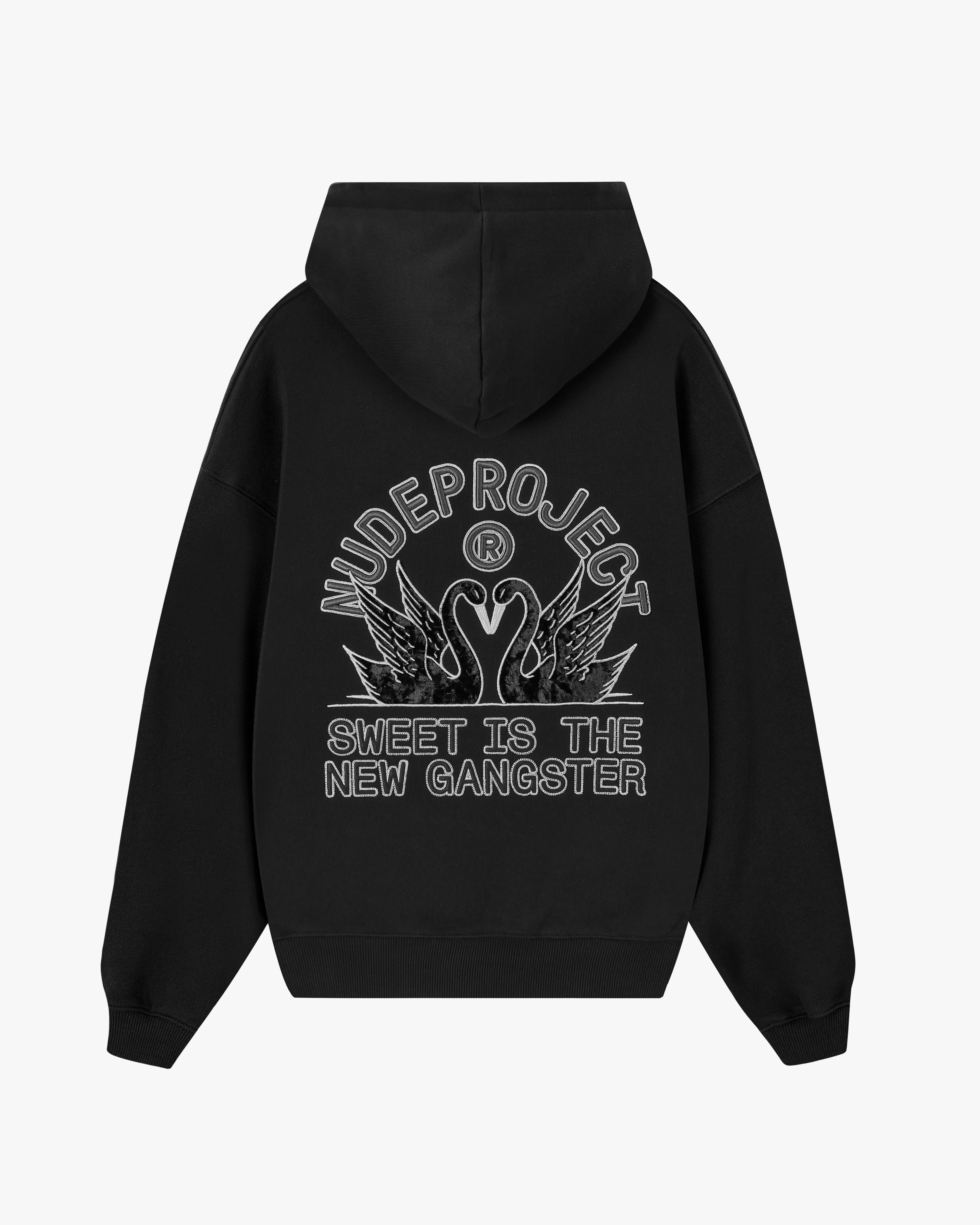 SWANS HOODIE BLACK