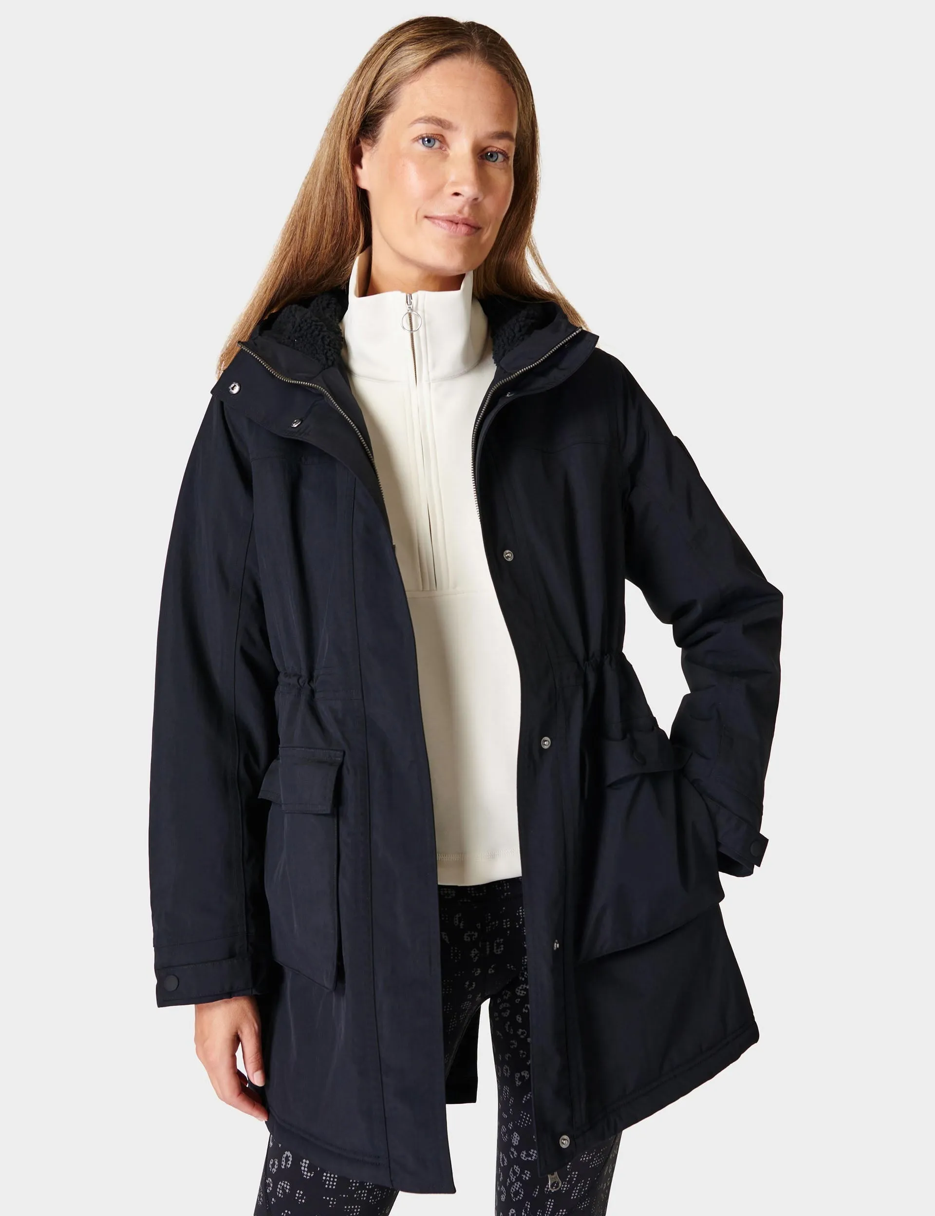 Sweaty Betty Winter Stride Waterproof Parka - Black