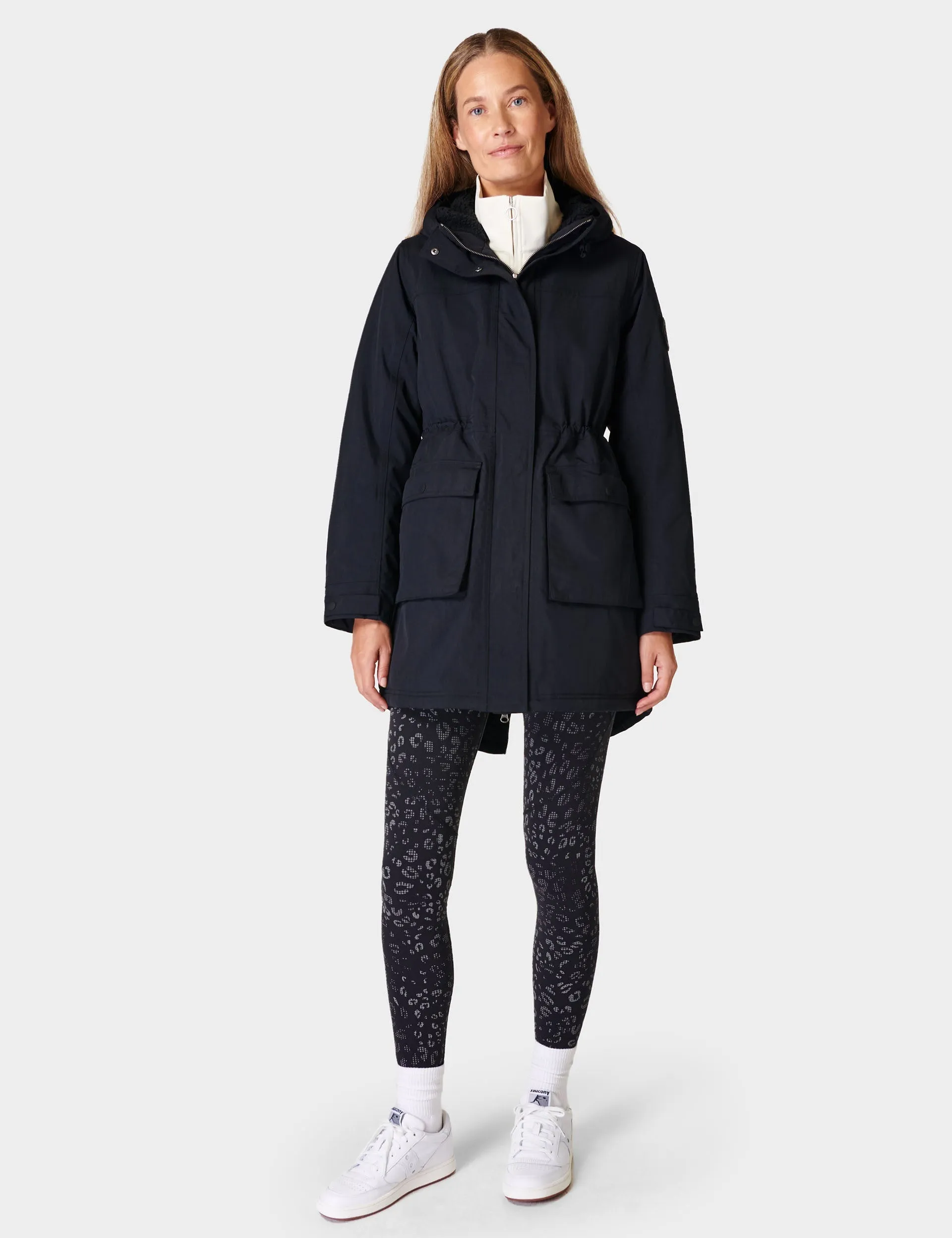 Sweaty Betty Winter Stride Waterproof Parka - Black