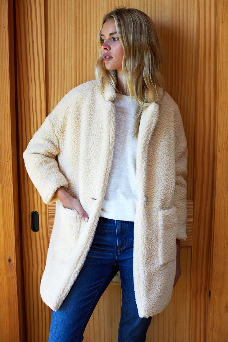 Teddy Bear Coat - Ivory