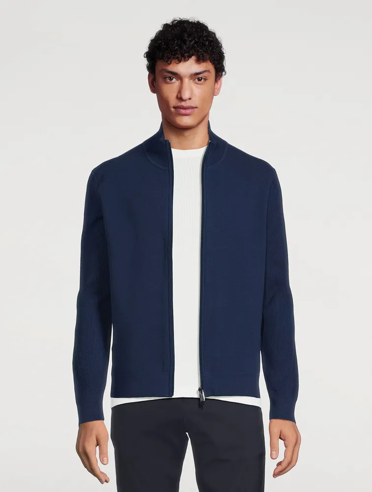 THEORY Walton Zip Sweater