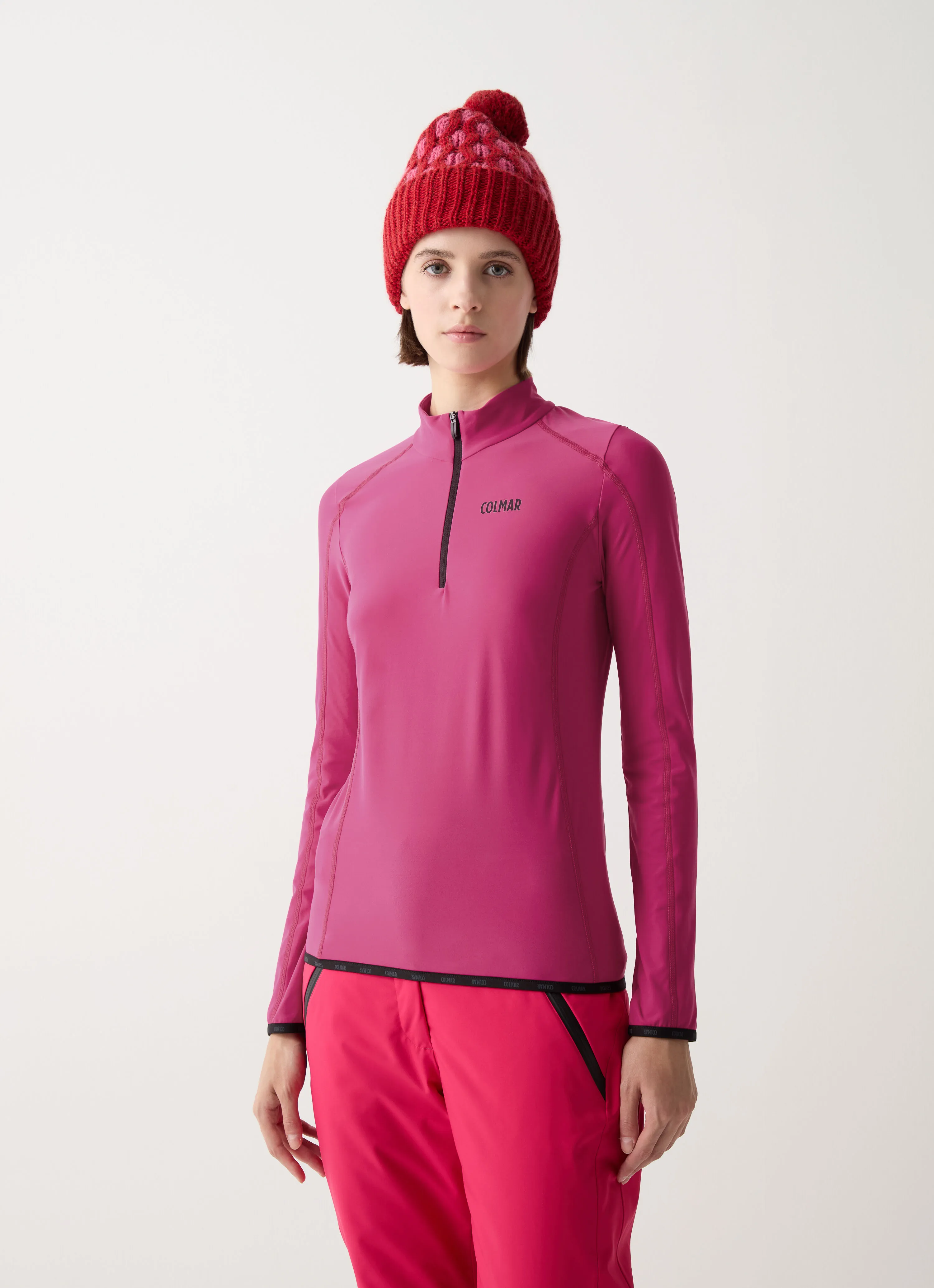 Thermal stretch ski sweater-