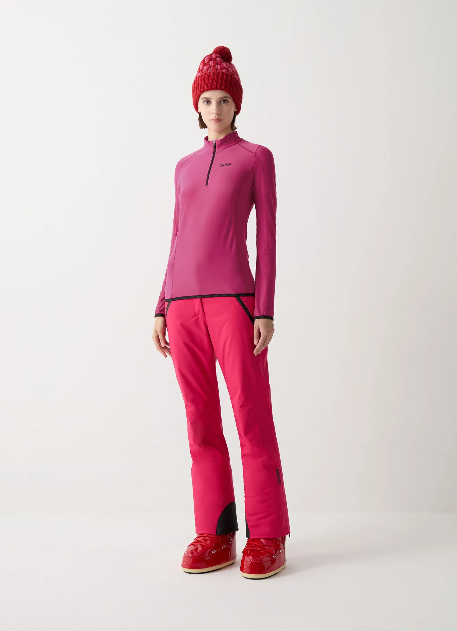 Thermal stretch ski sweater-