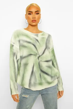 Tie Dye Swirl Sweater