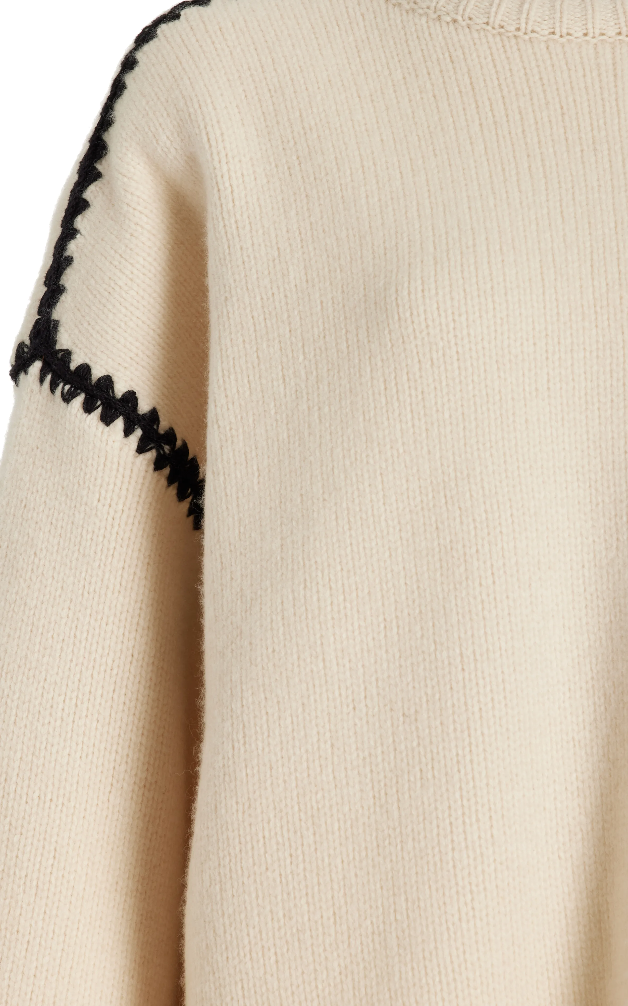 Toteme Embroidered Wool-Cashmere Sweater