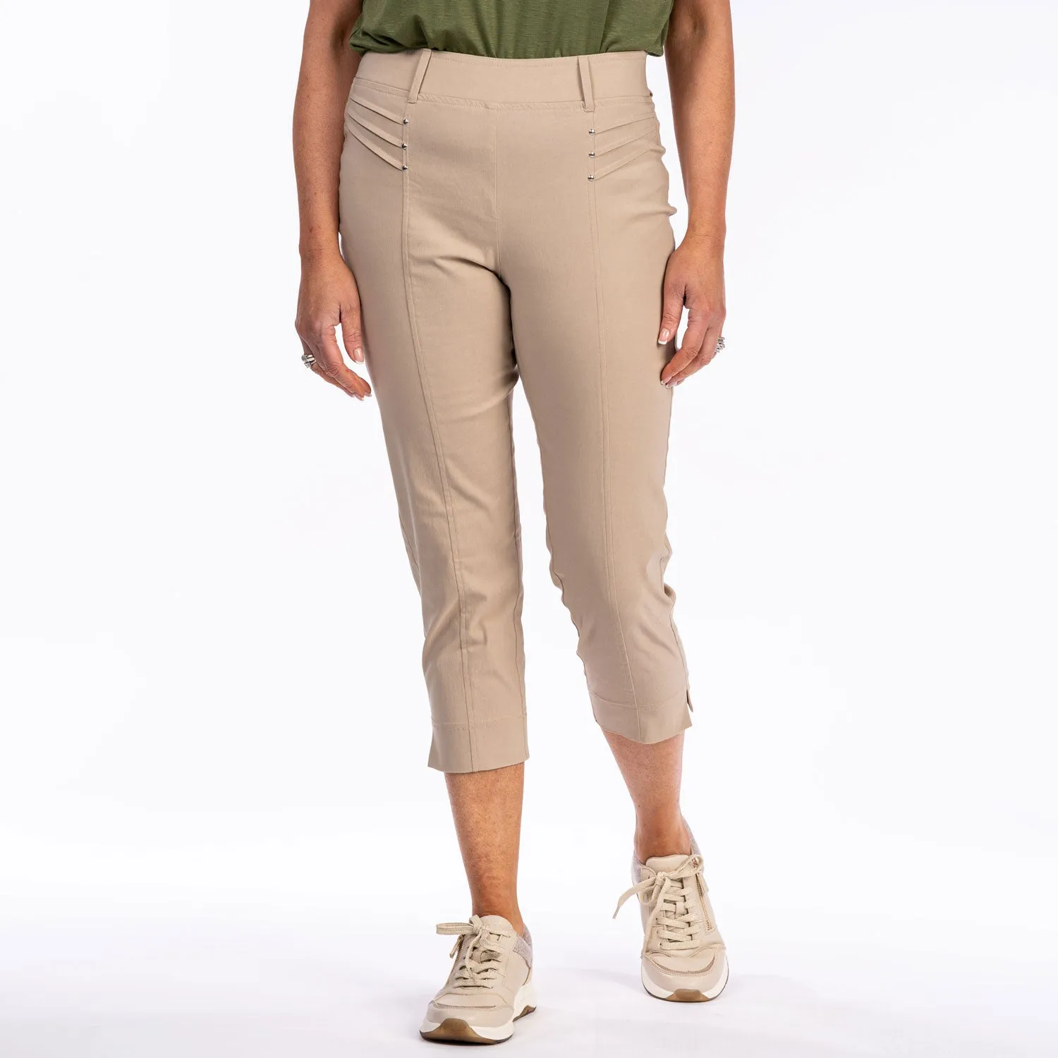 Tuck Capri - Taupe / Beige