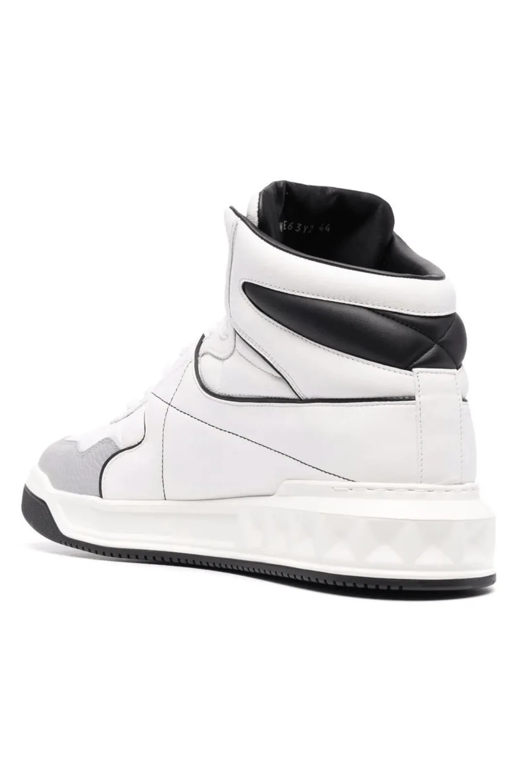 Valentino Garavani One Stud High White Sneakers