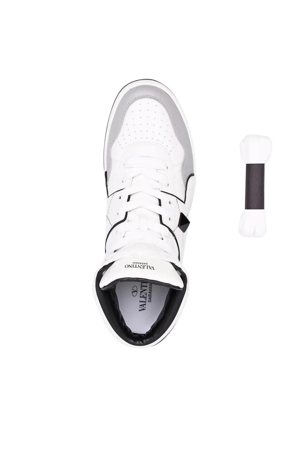 Valentino Garavani One Stud High White Sneakers