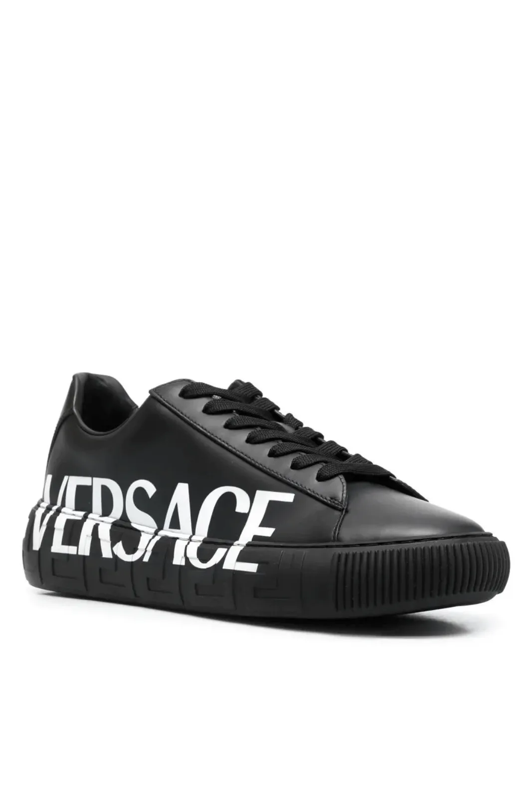 Versace Greca Low-top sneakers black logo white