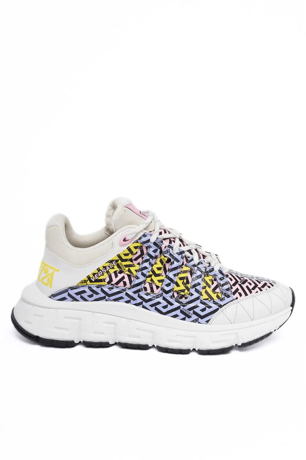 Versace Trigreca Logo Printed Lace-Up Sneakers