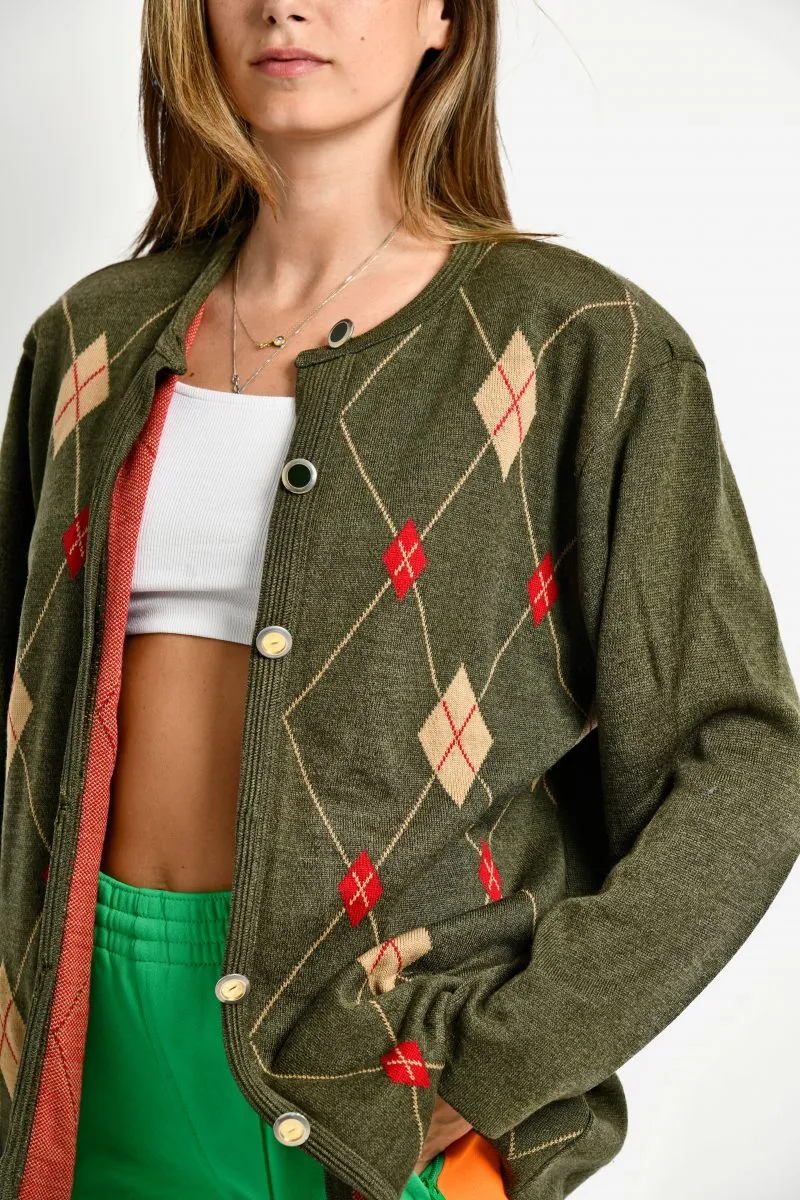 Vintage 80s cardigan sweater