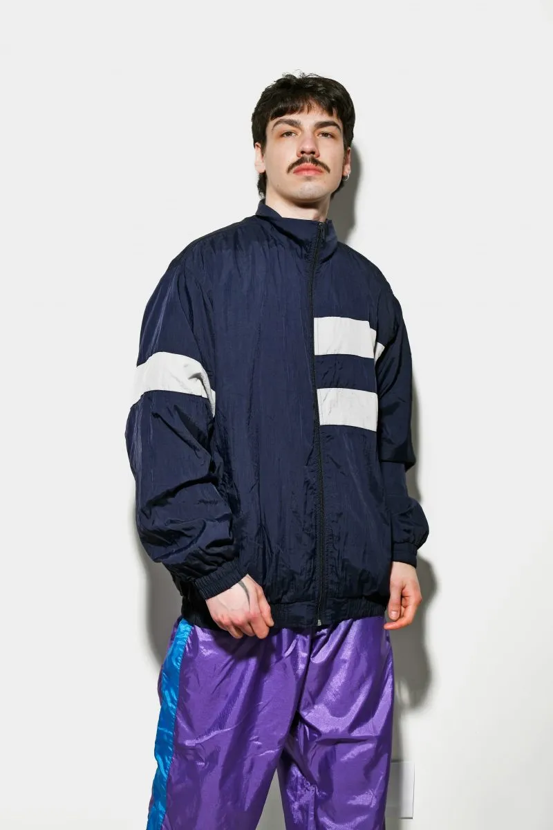 Vintage sport windbreaker blue