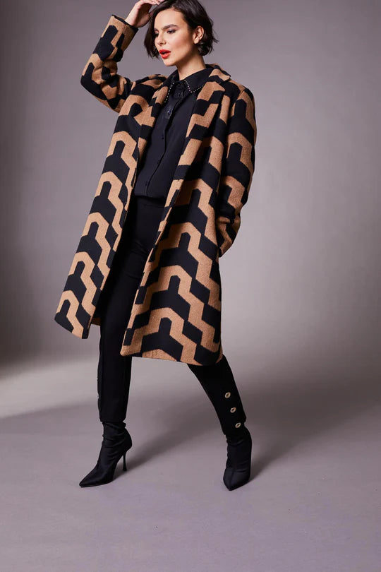 W23514-Zig-Zag Coat- Peruzzi