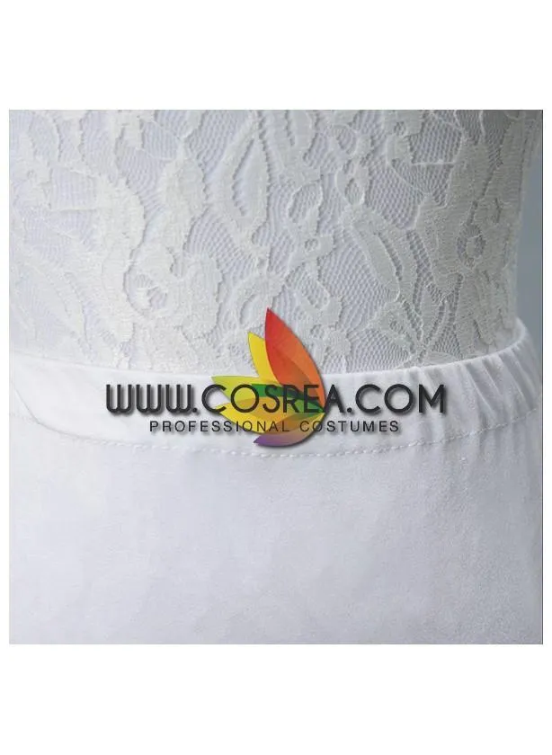 White 2 Tier Mermaid Tail Petticoat