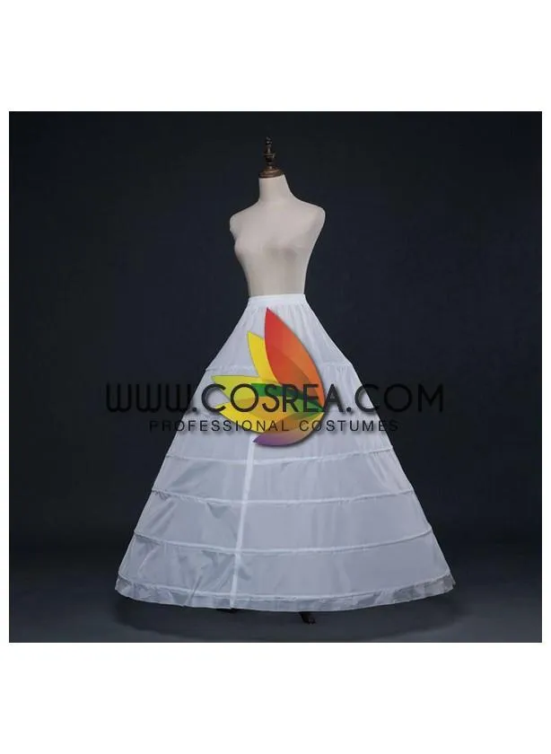 White 6 Tier Extra Wide Petticoat