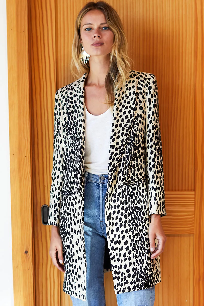 Wingtip Coat - Leopard