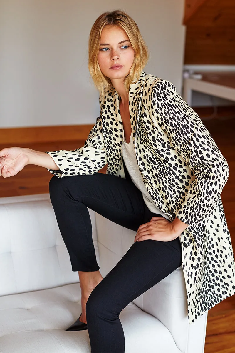 Wingtip Coat - Leopard