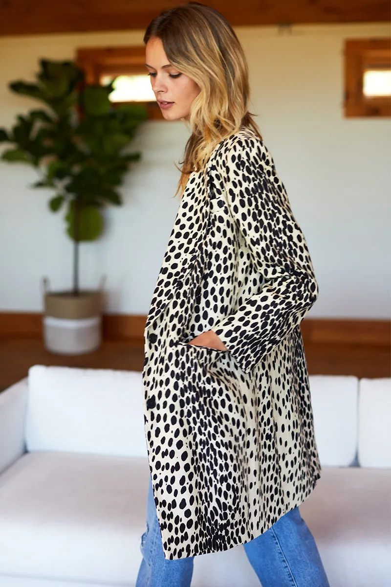 Wingtip Coat - Leopard