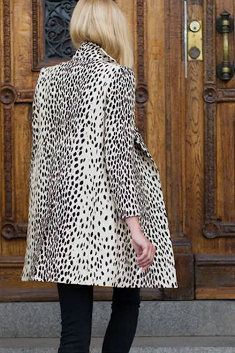 Wingtip Coat - Leopard