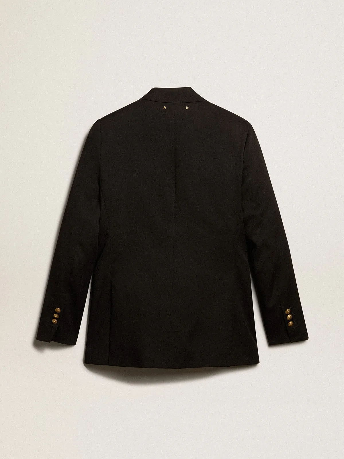 Women’s black double-breasted blazer