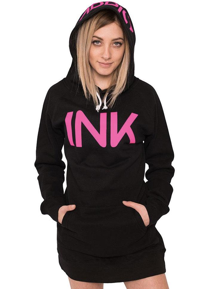 Women's Ink Hoodie Dress