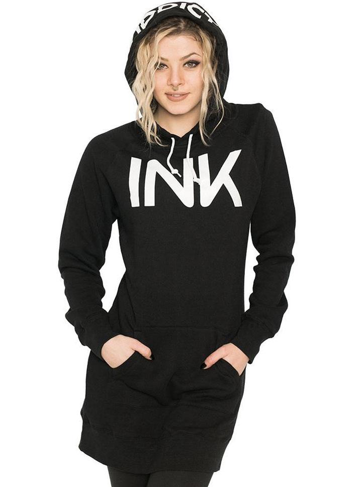 Women's Ink Hoodie Dress