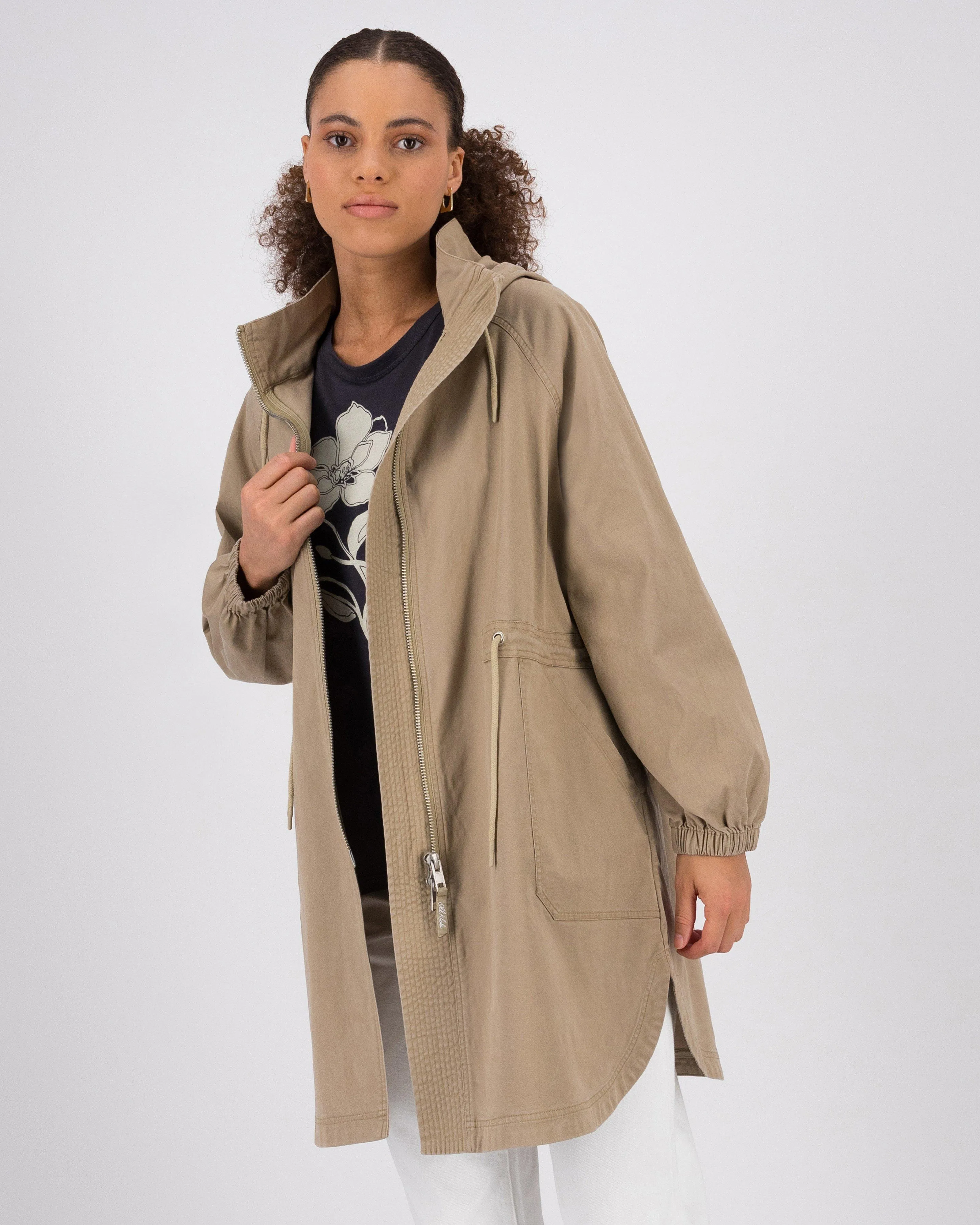 Women’s Thembi Mid-Length Parka | Old Khaki