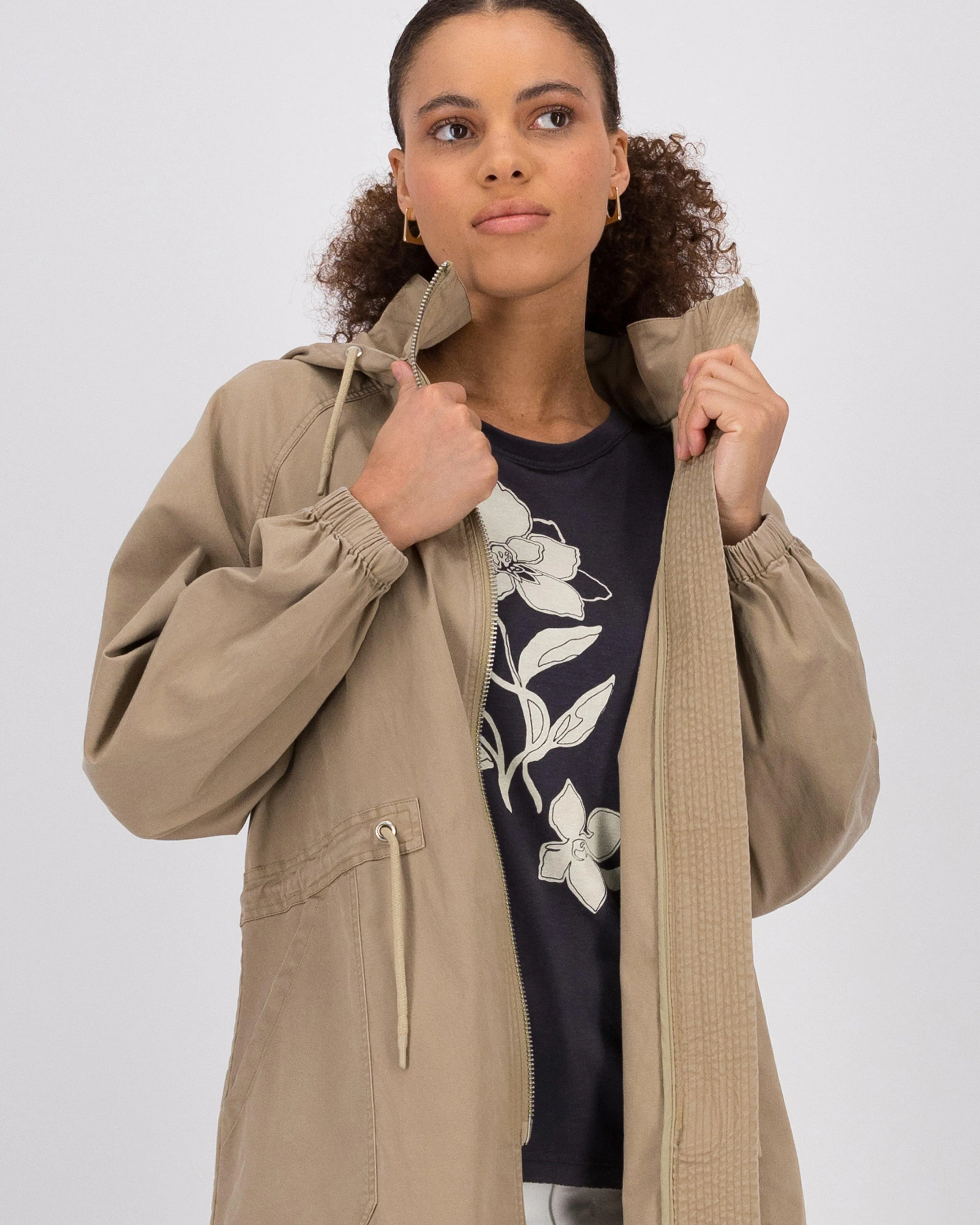 Women’s Thembi Mid-Length Parka | Old Khaki