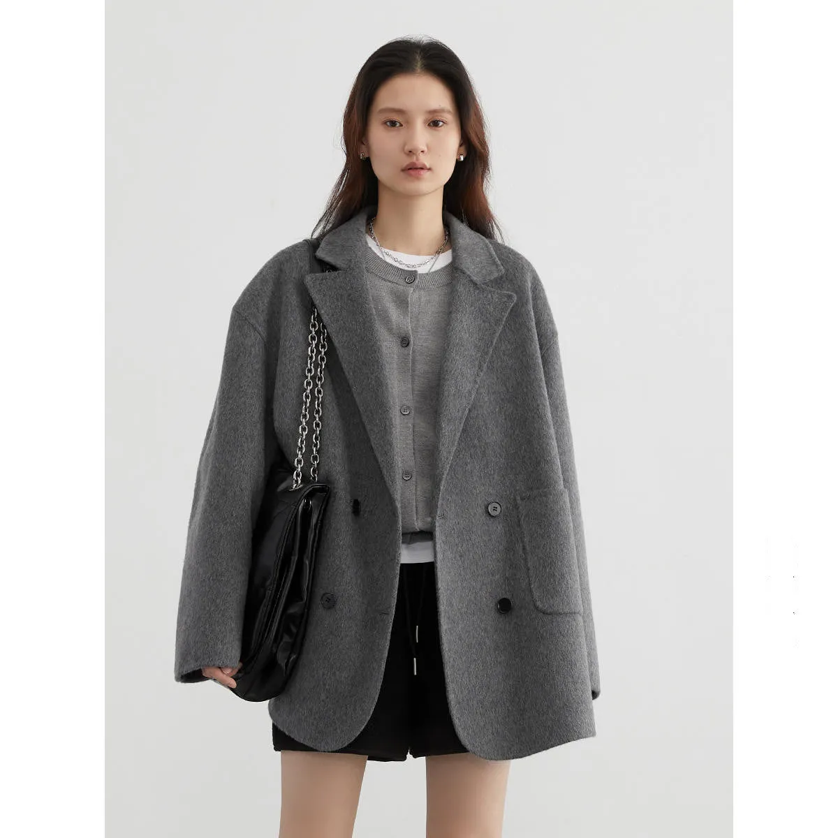 Women's Wool Double-sided Coat