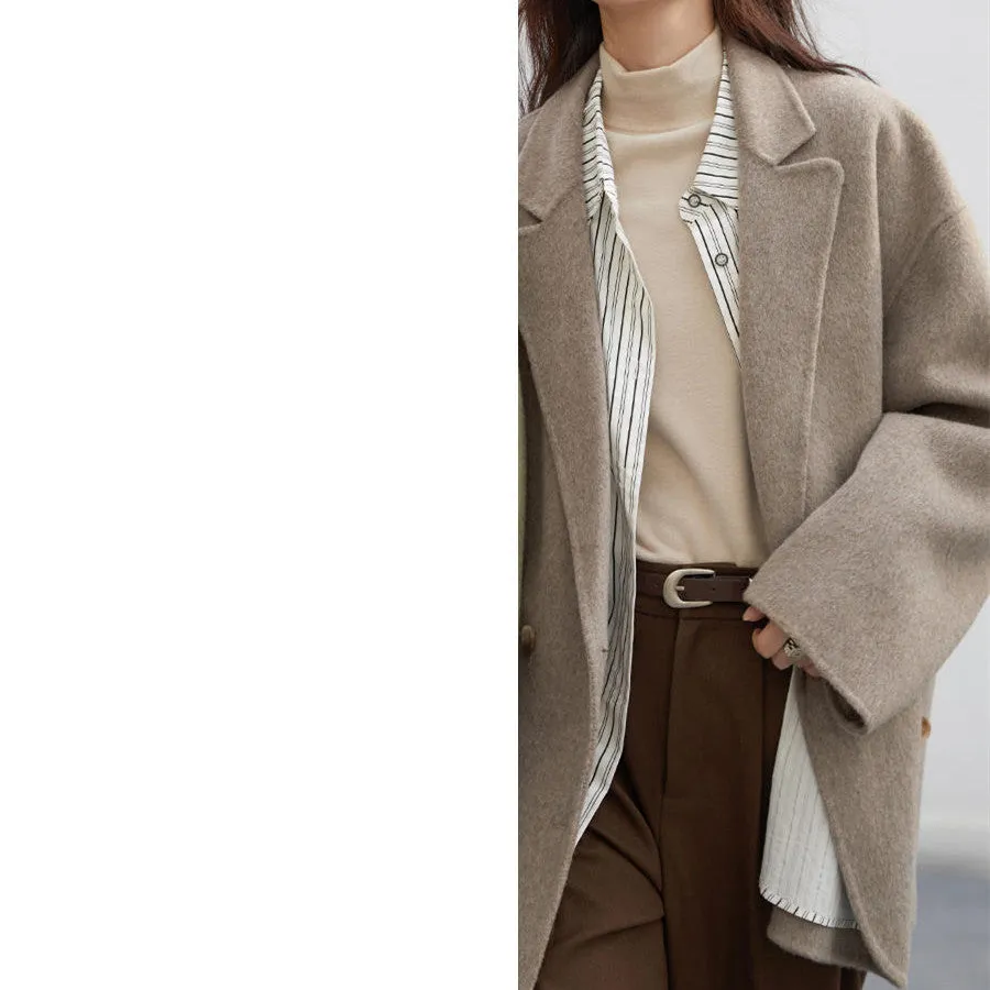 Women's Wool Double-sided Coat