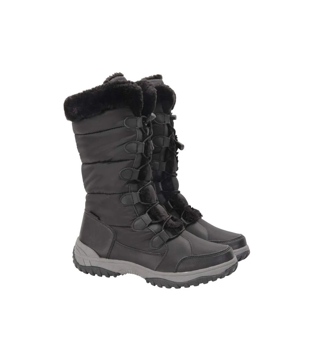 Womens/ladies snowflake snow boots black Mountain Warehouse