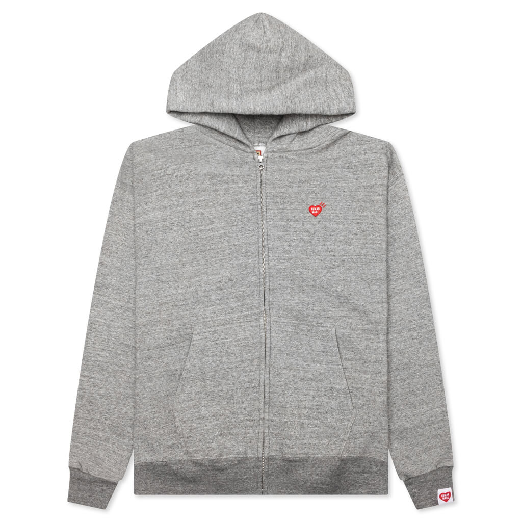 Zip-Up Hoodie - Gray